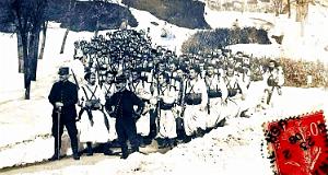 1359- Fort National - Zouaves - Marche dans la neige2